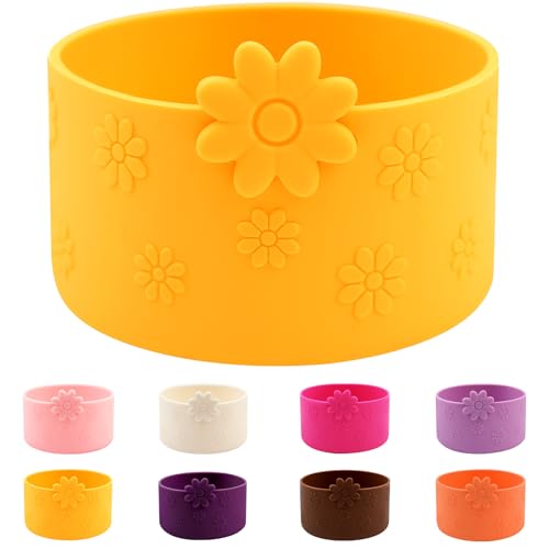 Flower Silicone Protective Boot for Stanley Cup - 30/40 OZ - Lemon Yellow