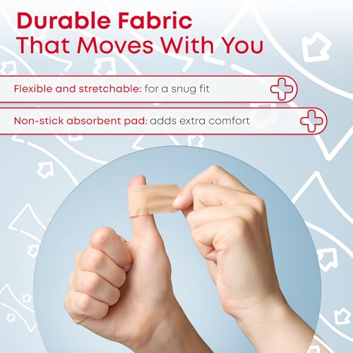 Fabric Adhesive Bandages - 1" x 3" Latex-Free - 100 Count
