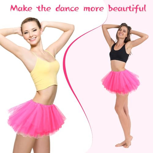 Pink Tutu Skirt for Women - 5 Layer Classic Tulle Tutu - Hot Pink