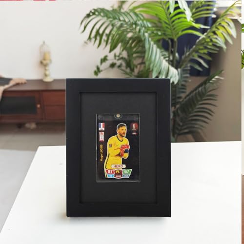 Wooden 6x8 Sports Card Display Case with UV Glass, Wall Mount 1 Card