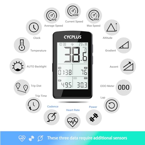 GPS Wireless Bike Computer - 2.8" LCD, 1500mAh, Bluetooth/ANT+