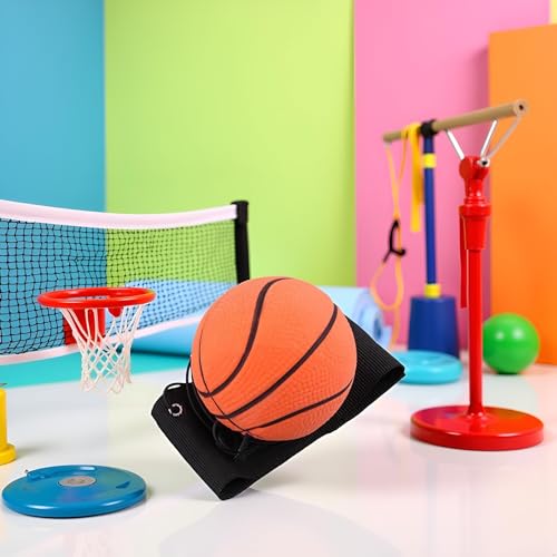 Wrist Return Ball for Agility Training - 2.36 Inch Rubber Bouncy Ball