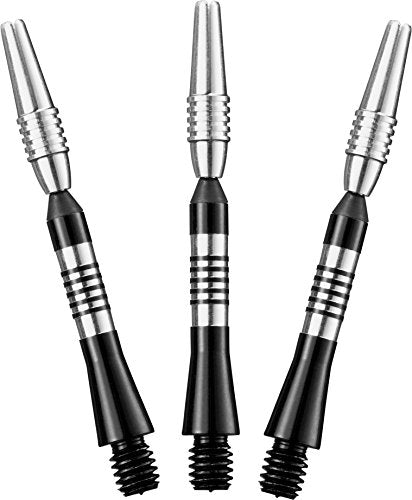 Aluminum Dart Shafts with Rotating Top - InBetween Size, Black