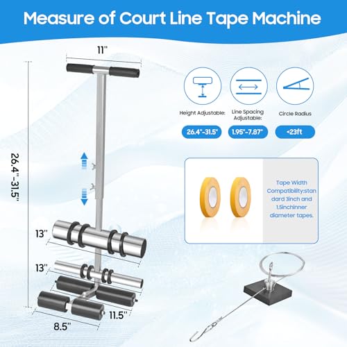 Court Line Tape Machine - Handheld Basketball Striping Tool