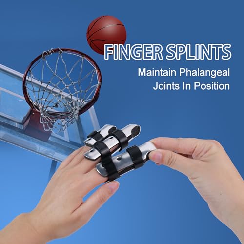 Finger Splint Support Brace for Injuries, Arthritis, Fractures - 3 Pack