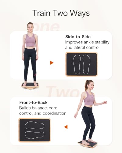 Wooden Balance Board for Core Stability & Balance Training