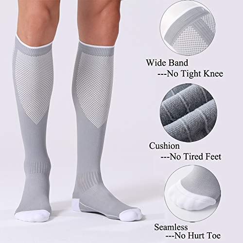 Compression Socks for Men and Women - 20-30mmHg Circulation Support (3 Pairs)