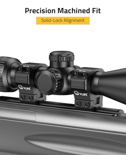 Precision Medium 1 Inch Dovetail Scope Rings - 11mm Rail - 2 Pieces