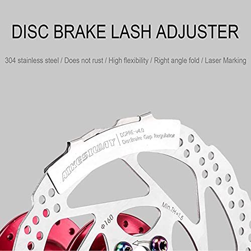 Bicycle Disc Brake Alignment Tool - 3-Slot Rotor Gap Regulator - 2pcs