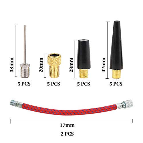 22-Piece Inflator Kit with Pump Needles and Adapters