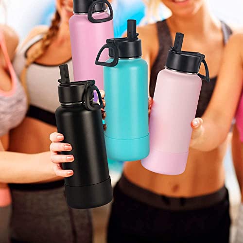 Silicone Protective Boot for 32-40oz Wide Mouth Water Bottles - Black
