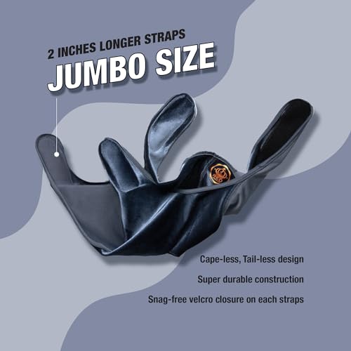 Premium Bow Wow Power Wave Durag - Jumbo Velvet Charcoal Gray