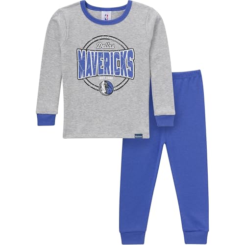 Baby NBA Snug Fit Cotton Pajama Set - Dallas Mavericks, 18 Months
