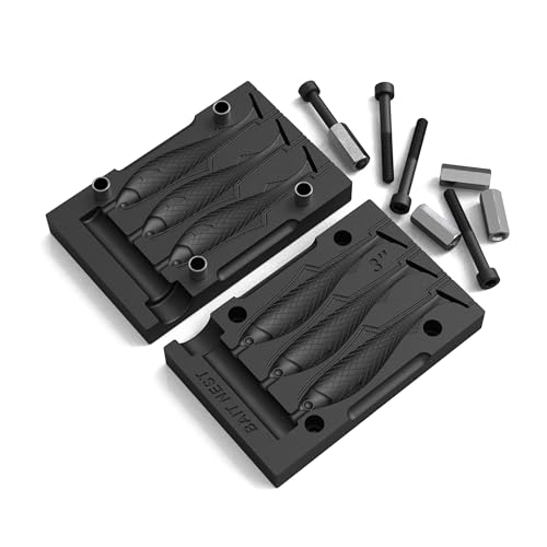 Soft Plastic Swimbait Mold for Lure Making 3-Cavity Fishing Baits