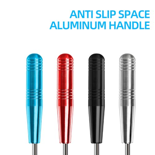 4-Piece Stainless Steel Fish Hook Remover Tool Set with Storage Tubes - Multi-color