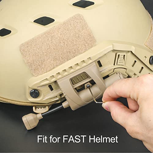 NOBUHIRO Tactical Helmet Light Military, Green/Red/White/IR Illumination Tool With 2 Helmet Lamp Mounts, Bendable Survival Signal Lights for Outdoor Sports Hunting Fishing