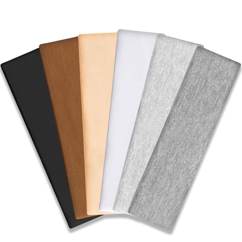 Non-Slip Workout Headbands for Women - 6 Pack, Neutral Colors