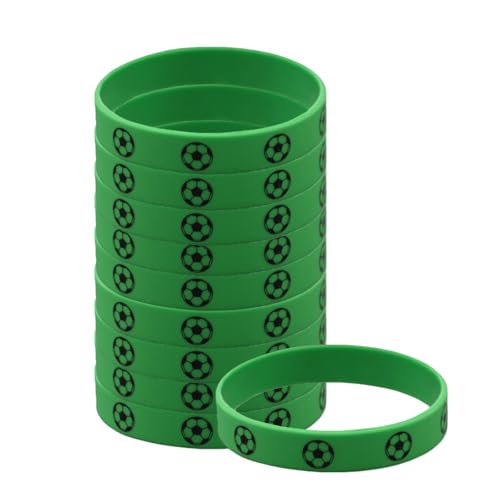 Flag Silicone Bracelet - Green Rubber Bracelet for Sports Events