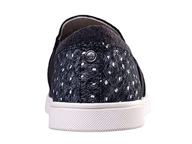 Spenco Women's Santa Cruz Ostrich Sneaker, Black, 6