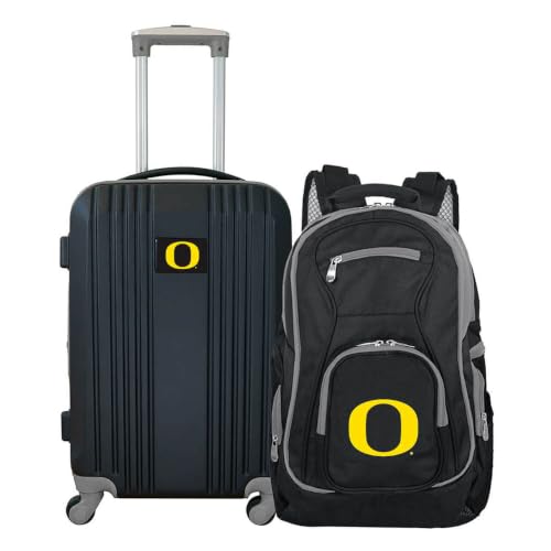 Oregon Ducks 2-Piece Luggage Set - 21-Inch Spinner & 19-Inch Backpack