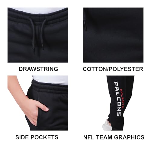 NFL San Francisco 49ers Official Soft Jogger Sweatpants - Black, 14-16