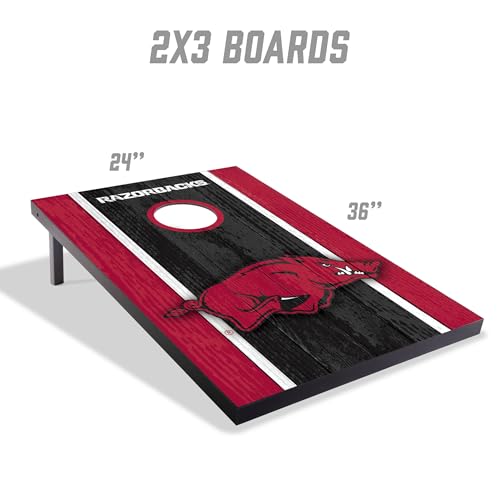 Portable Cornhole Game Set - 2' x 3' with Arkansas Razorbacks Logo