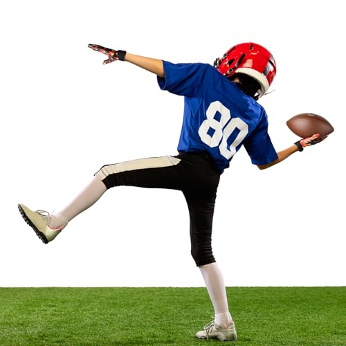 Youth Football Gloves with Ultra Sticky Palm - Fire Red / Youth X-L