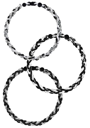 Baseball Rope Necklaces - 3 Pcs Braided Team Color Jewelry