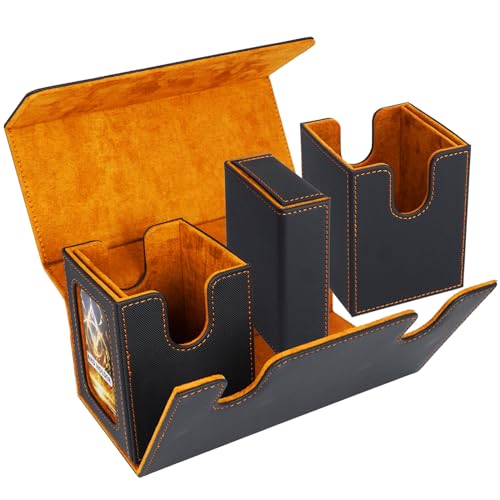 MTG Commander Deck Box - 3-in-1 Card Storage Organizer for 200 Cards