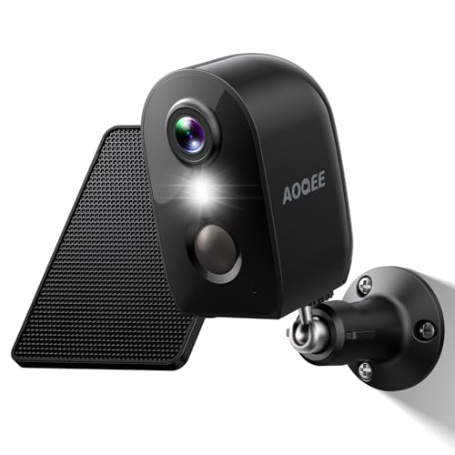 Solar Camera Outdoor Wireless-2K Battery Powered Outside Cameras for Home Security with PIR Motion Detection, Siren Alarm, 2-Way Talk, SD Card&Optional Cloud Storage, Work with Alexa, Y8 1P