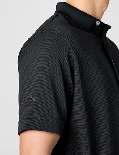 Callaway Men's Large Black Ottoman Performance Golf Polo Shirt