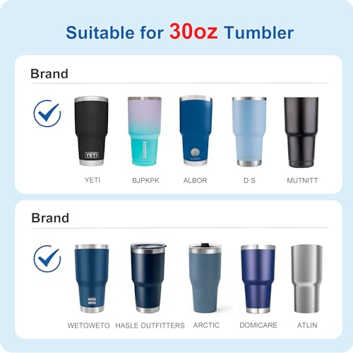 30 oz Tumbler Lid – Perfect Fit for Yeti & Ozark Trail – 1 Pack