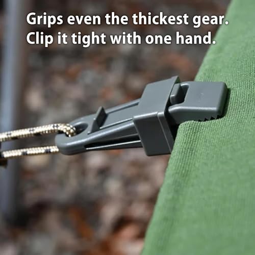 Tarp Clips for Camping and Hiking - 1PC Black