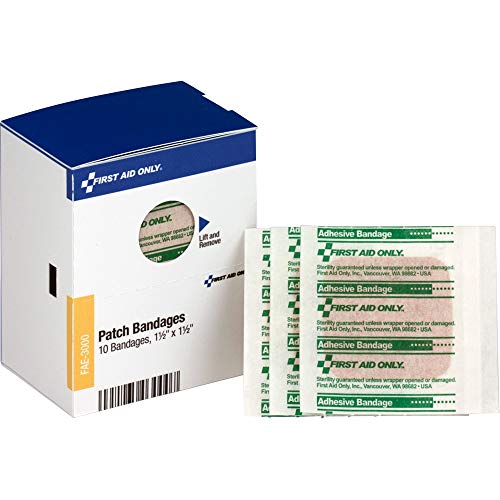 Adhesive Patch Bandages 1.5 x 1.5 Inch - 10 Count Refill Pack