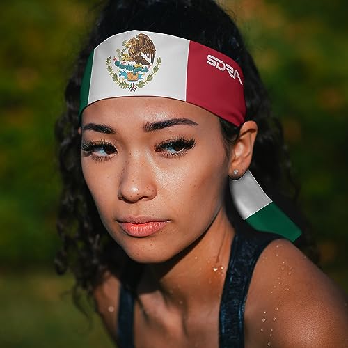Mexico Flag Sweatband - Breathable Non-Slip Headband for Sports