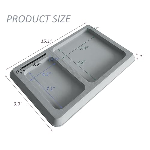 DNB Adhesive Boat Dash Organizer with EVA Foam Storage Pockets - Gray