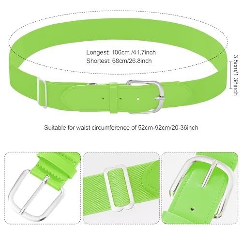 Youth Baseball Socks and Belt Combo Set - Fluorescent Green