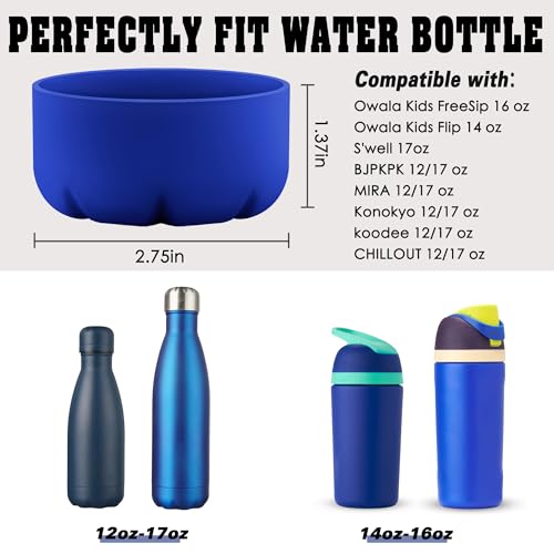 Silicone Boot for Owala Kids & 12/17 oz Water Bottles - Blue