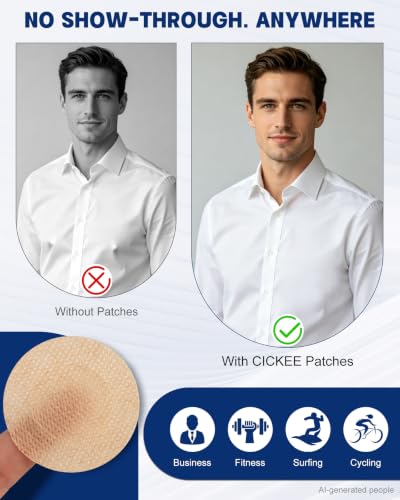 CICKEE Beige Running Nipple Covers 120 pcs Men Anti-Chafing Protection