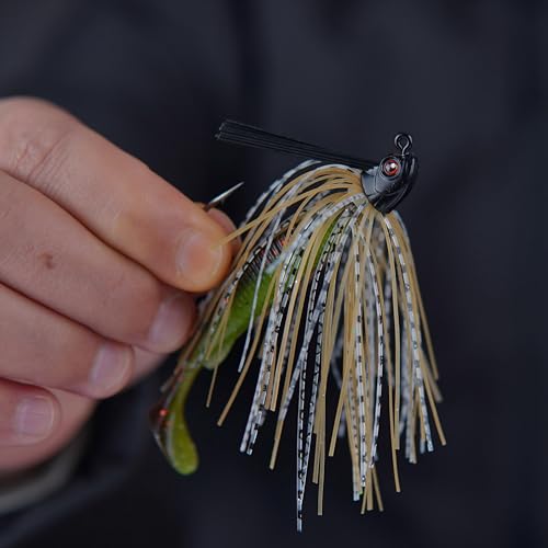Black 1/4oz Weedless Swimbait Jig Heads - 8 Pack for Bass Fishing