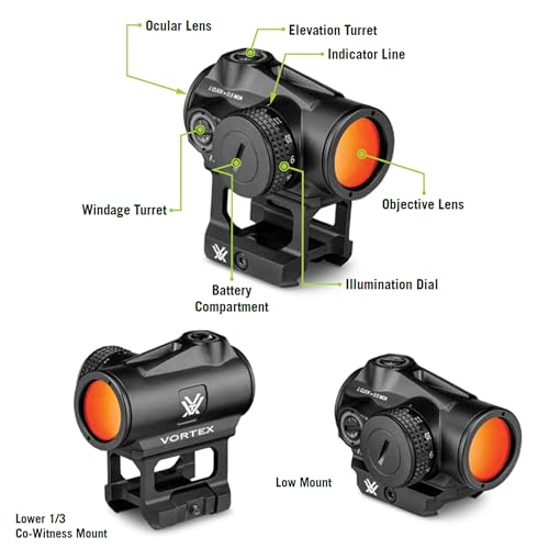 2 MOA Red Dot Sight with Motion Activation & Multi-Height Mount