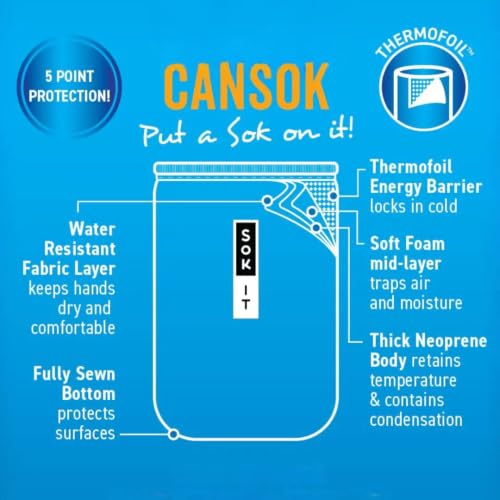 CanSok NHL Hockey Sleeve - Tampa Bay Lightning, 12oz Slim Can Cover