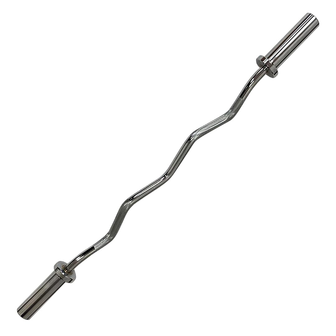 Exercise Curl Barbell Gym Bar for 2 Inch Dia Weight workout Plates (4 Feet)
