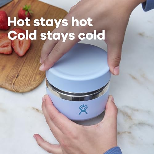 Hydro Flask 12 Oz Insulated Food Jar - Agave Green Leakproof Stainless Steel Snack Container for Hot & Cold Food