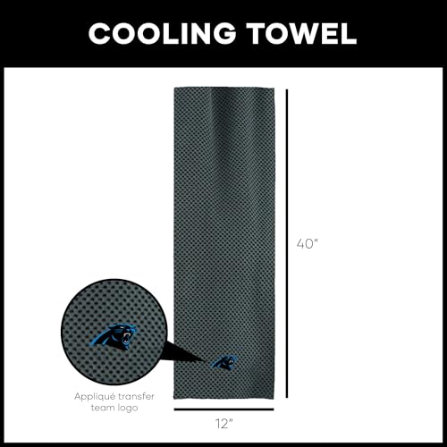 NFL Carolina Panthers Cooling Towel - 12" x 40" Charcoal