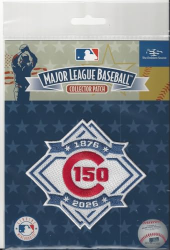 Chicago Cubs 2026 150th Anniversary Collectible Patch - 4"x3.75"
