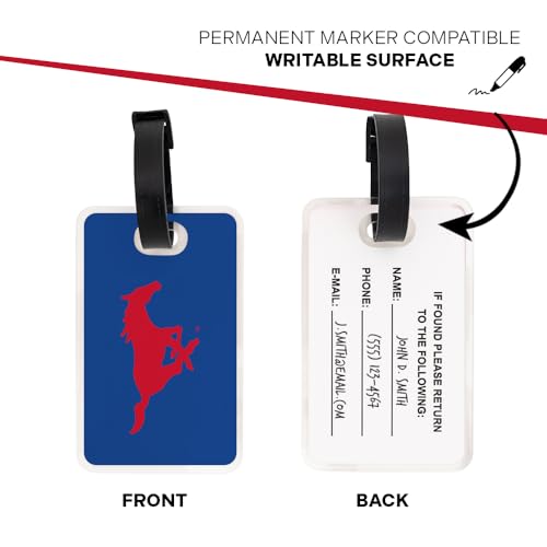 Acrylic Luggage Tag ID Holder - Desert Cactus A (2 Pack)