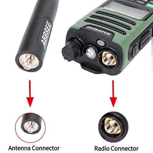 ABBREE 42.5-Inch GMRS Radio Antenna SMA Female Tactical 462-467MHz