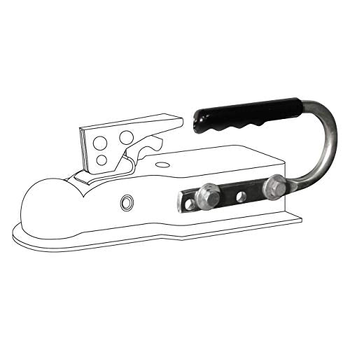 SeaSense 1-7/8-Inch x 3-Inch Trailer Coupler Zinc Plated with Rubber Handle