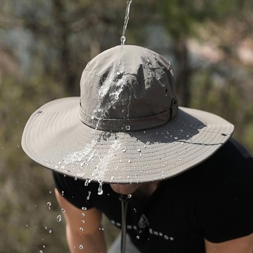 Waterproof Breathable Wide Brim Bucket Sun Hat with UV Protection